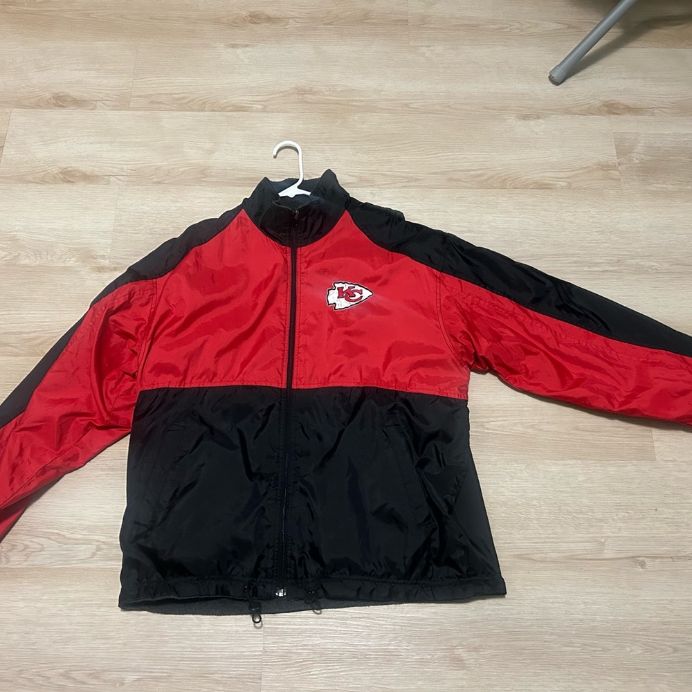 Kansas City Chiefs Fleece Lined Windbreaker Jacket